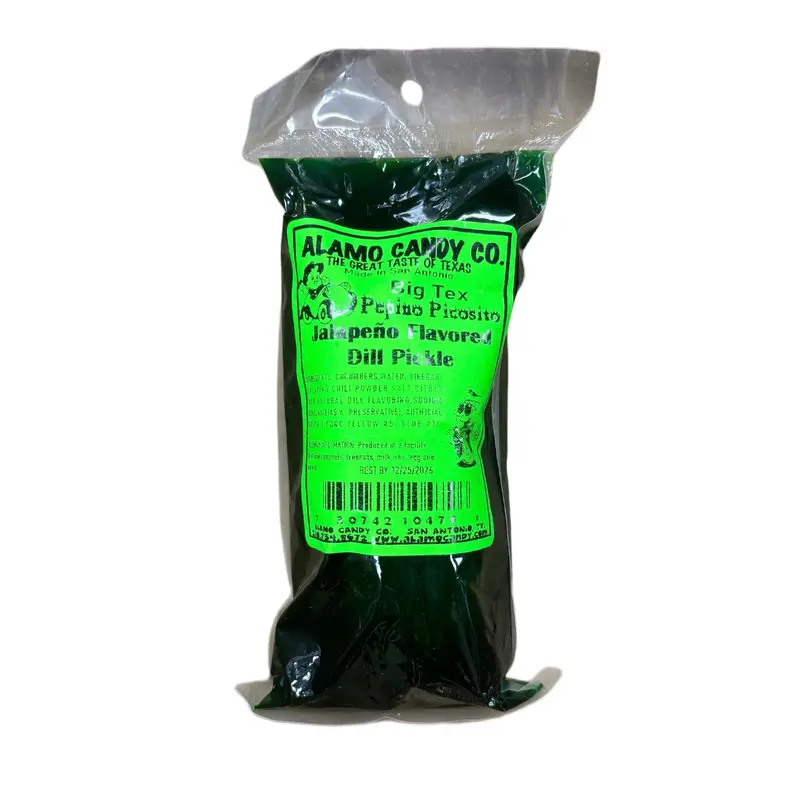 Alamo Candy Big Tex Jalapeo Flavored Dill Pickle