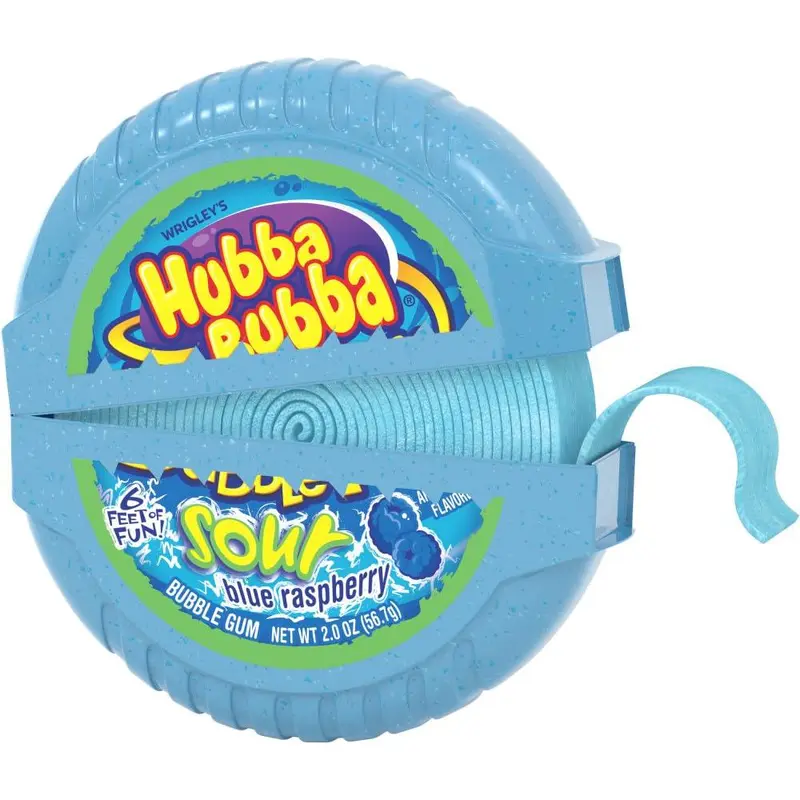 Hubba Bubba Bubble Tape - Sour Blue Raspberry (2oz)