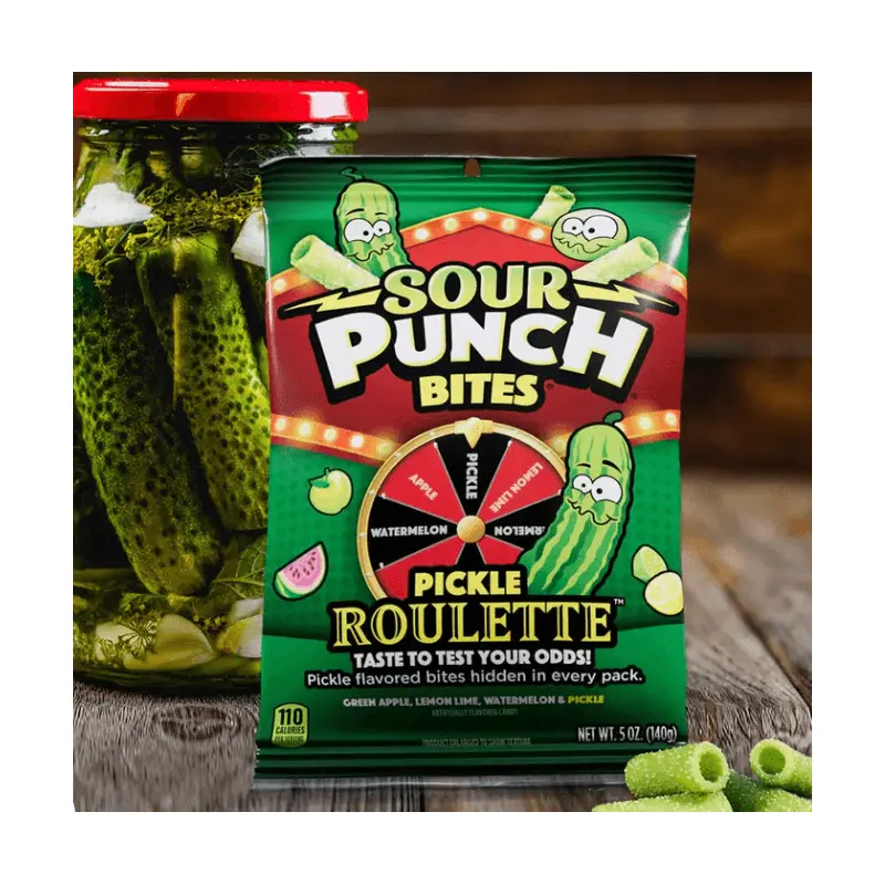 Sour Punch Bites - Pickle Roulette (5oz)