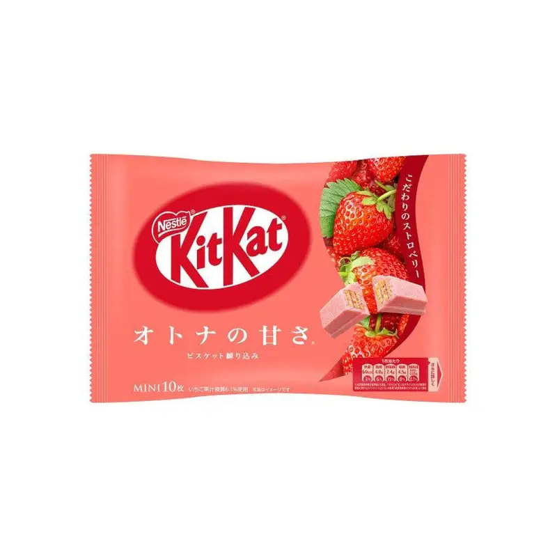 Japanese Mini Kit Kat: Strawberry, 1 bag of 11 Pieces