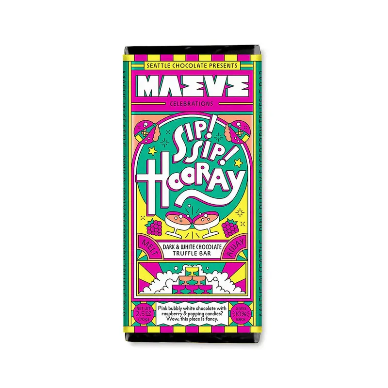 Maeve Dark & White Chocolate Bar- Sip Sip Hooray