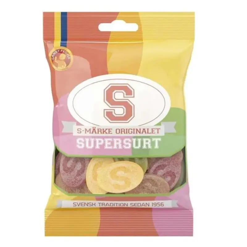 S-Mrke Original Supersurt, Super Sour Ovals (80gr)