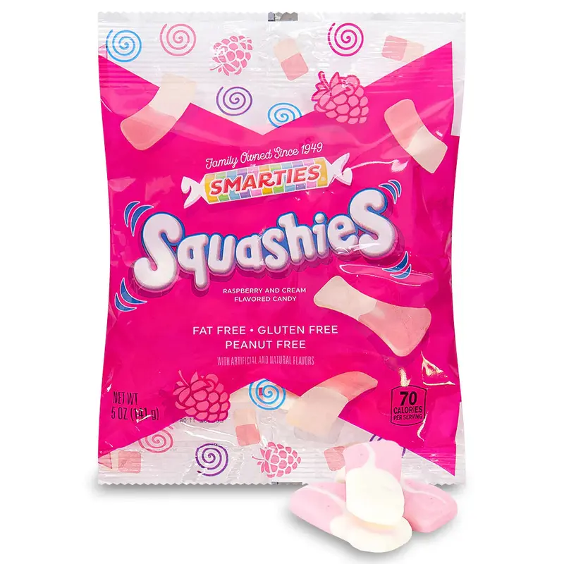 Smarties Squashies Raspberry and Cream Flavour