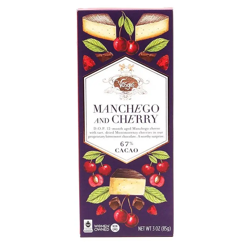 Vosges- Manchego & Cherry Chocolate Bar