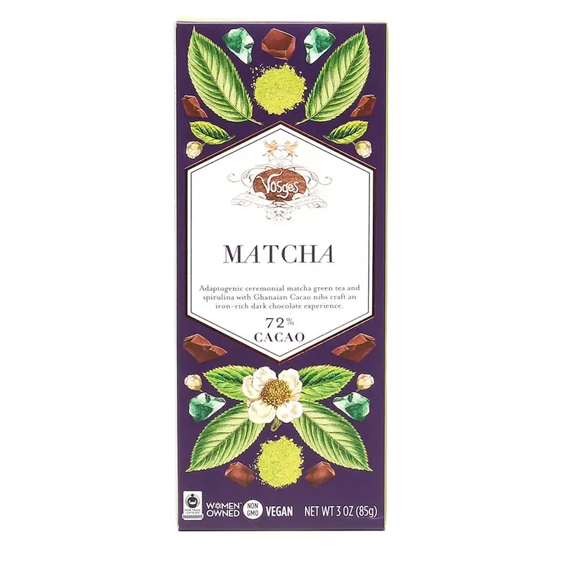 Vosges- Matcha Green Tea Dark 72% (vegan)