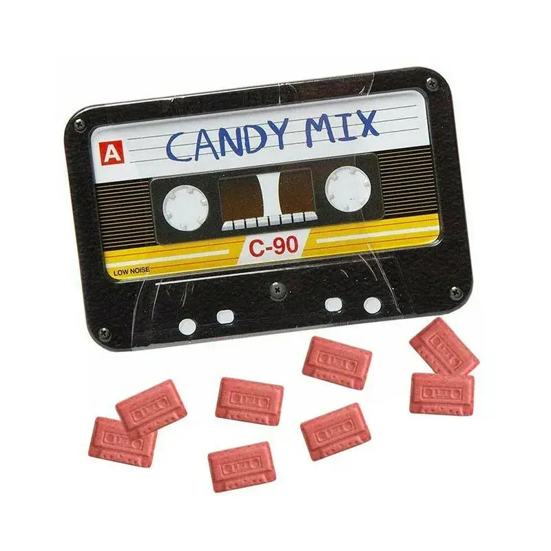 Candy Mix Cassette Tape Tin- Cherry