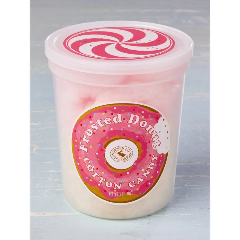 Frosted Donut Cotton Candy