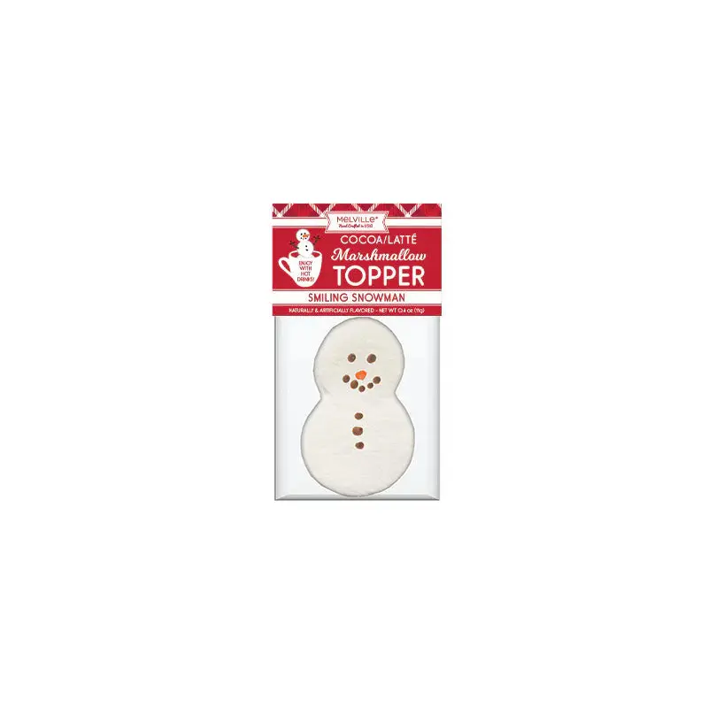 Marshmallow Topper- Smiling Snowman