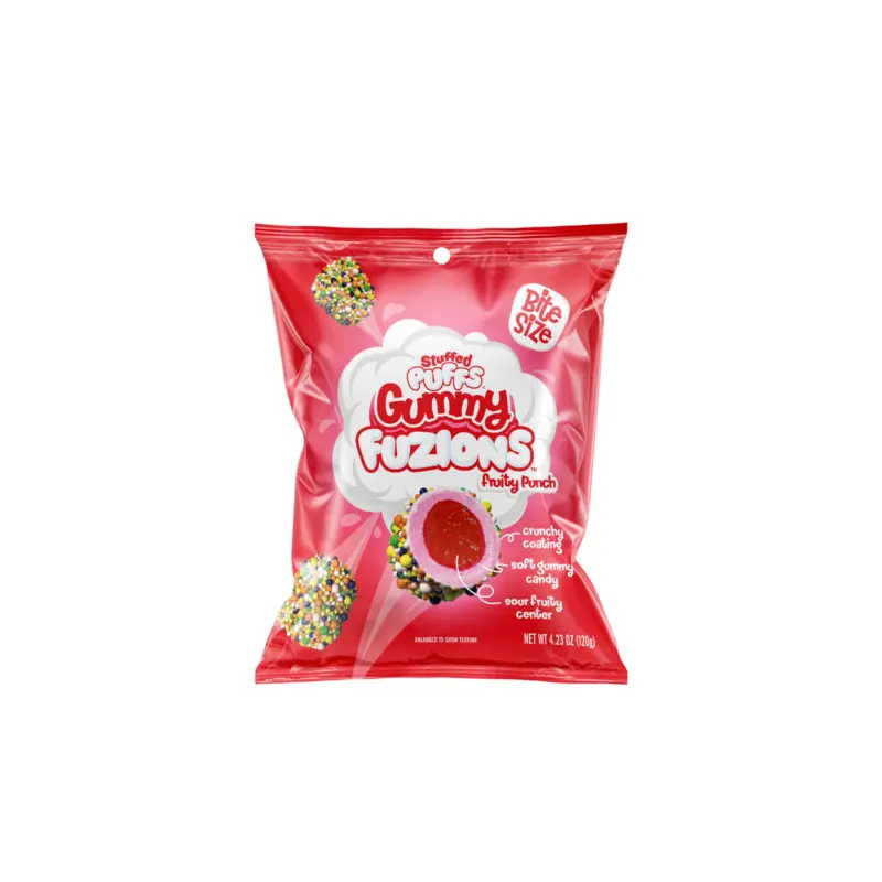 Stuffed Puff Gummy Fuzions- Fruity Punch