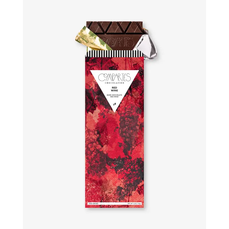 Compartes - Red Wine Dark Chocolate Bar