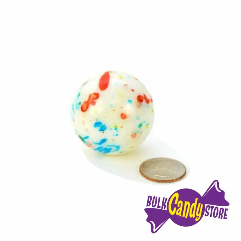 1 3/4 inch White Speckled Jawbreaker