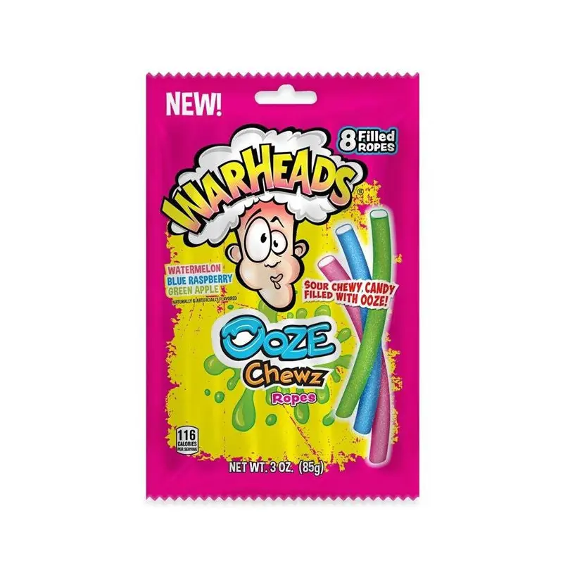 Warheads Ooze Chewz Ropes - 3 oz