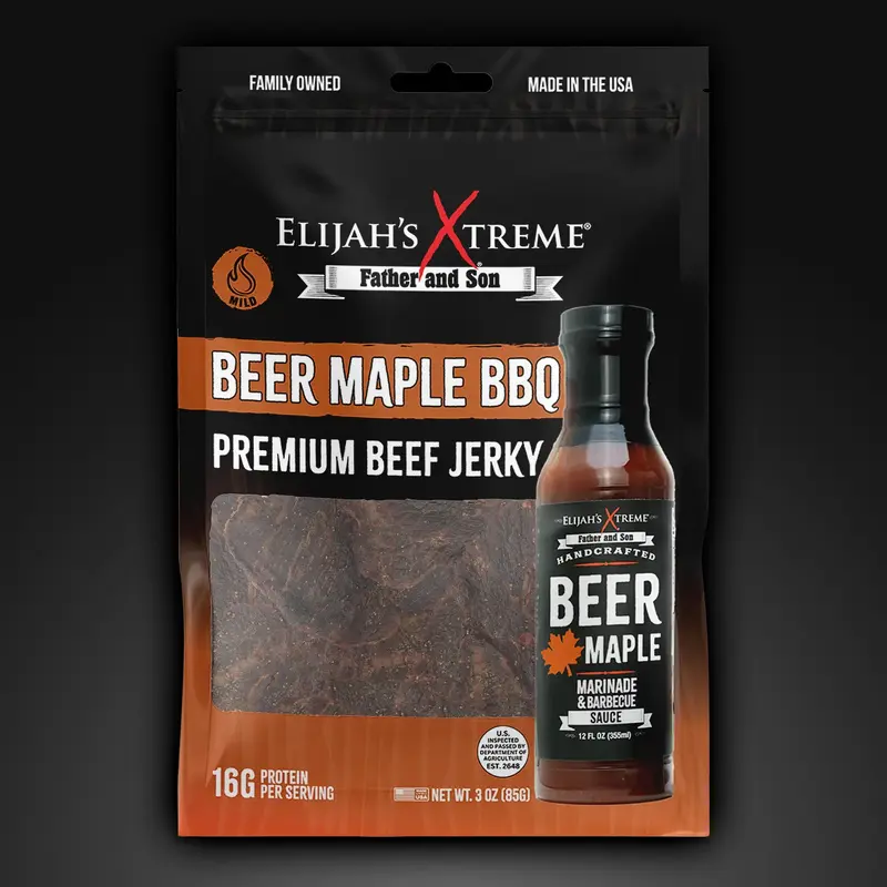 Beer Maple BBQ Beef Jerky