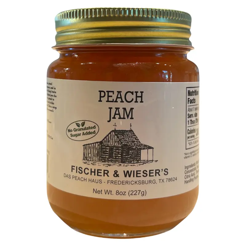 Heritage Peach Jam 9oz - No Sugar Added
