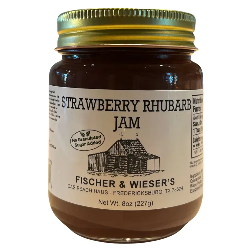 Heritage Strawberry Rhubarb Jam 9oz - No Sugar Added