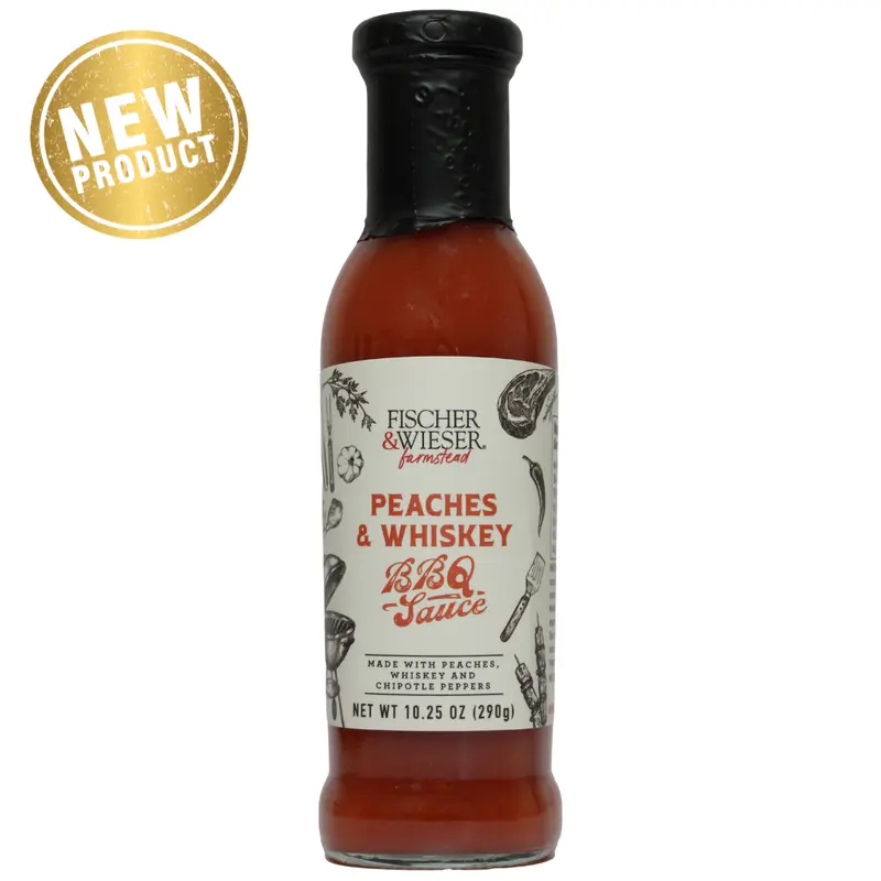 Peaches & Whiskey BBQ Sauce - New Label