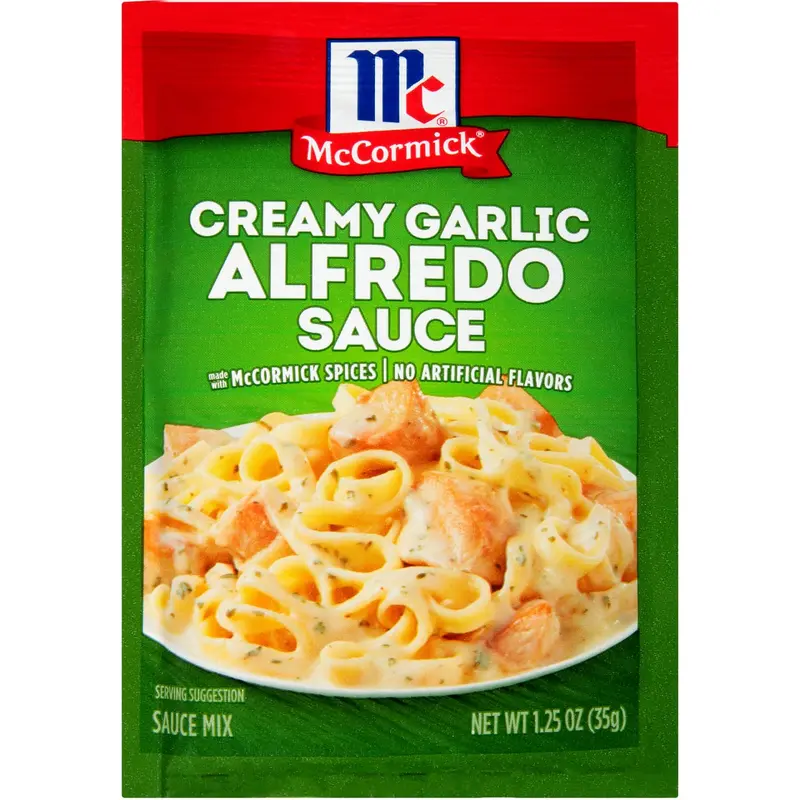 McCormick Creamy Garlic Alfredo Sauce Mix, 1.25 oz (6-Pack)