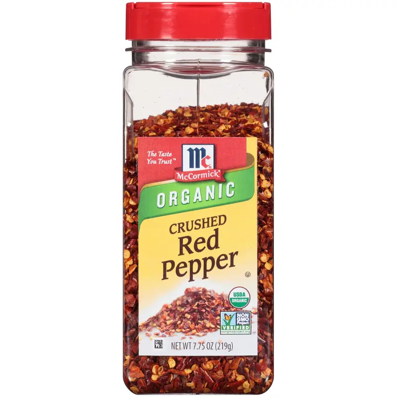 McCormick Organic Crushed Red Pepper, 7.75 oz