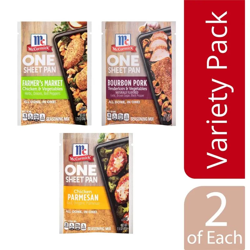 ONE Sheet Pan - Bourbon Pork Tenderloin, Chicken Parmesan, Farmers Market Chicken