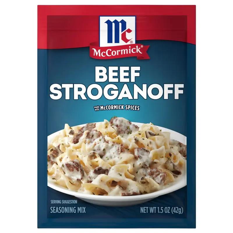 McCormick Beef Stroganoff Sauce Seasoning Mix, 1.5 oz (6-Pack)