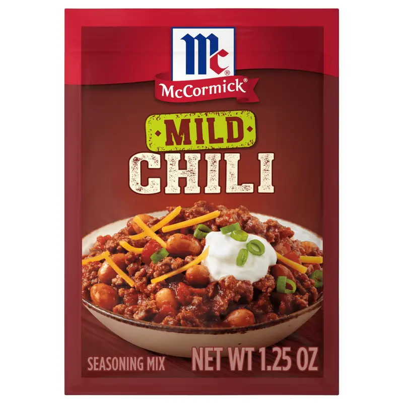 McCormick Mild Chili Seasoning Mix, 1.25 oz (6-Pack)
