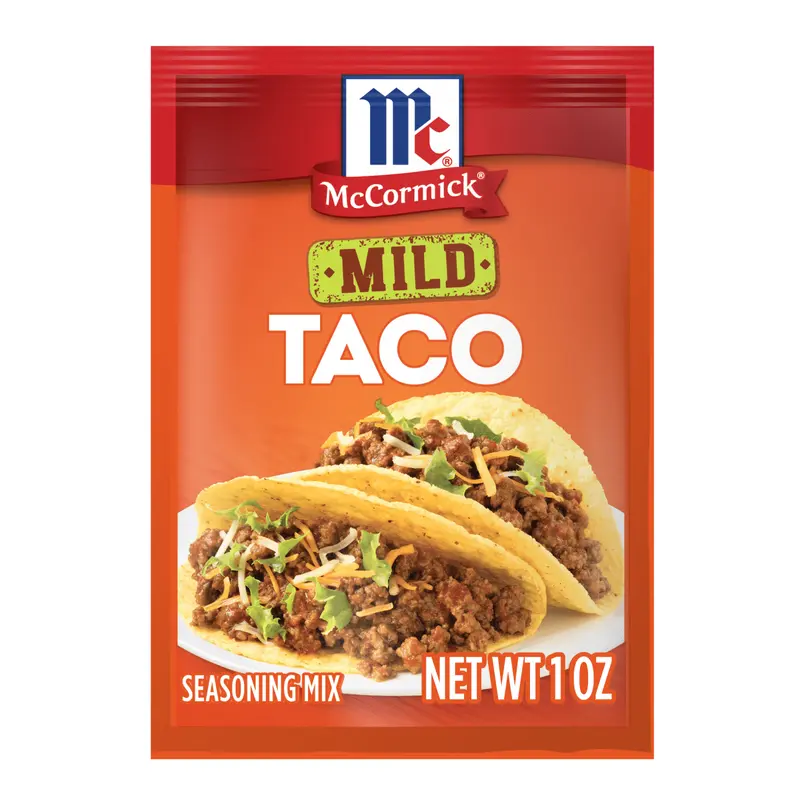 McCormick Mild Taco Seasoning Mix, 1 oz (6-Pack)
