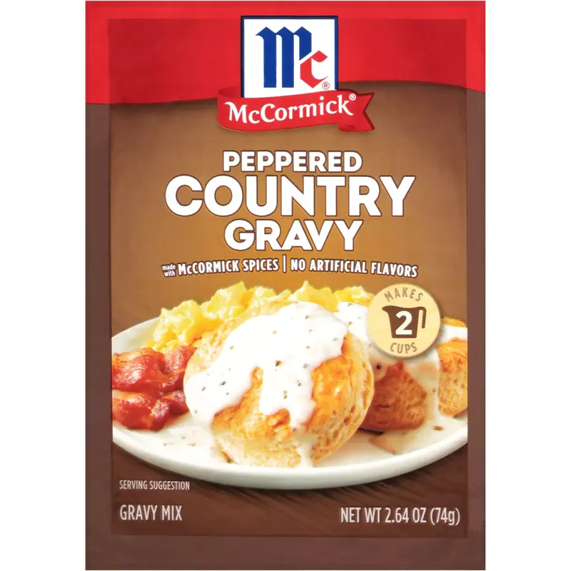 McCormick Peppered Country Gravy Mix, 2.64 oz (6-Pack)