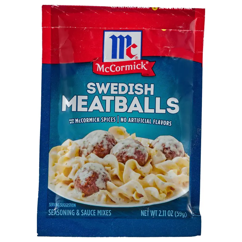 McCormick Swedish Meatballs Seasoning & Sauce Mixes, 2.11 oz (6-Pack)