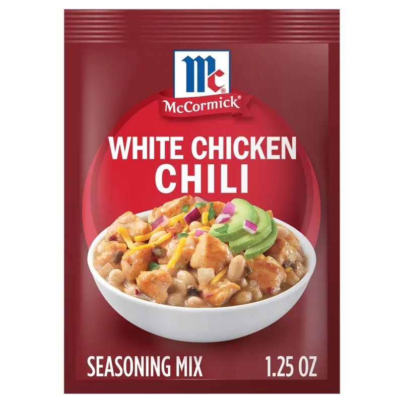 McCormick White Chicken Chili Seasoning Mix, 1.25 oz (6-Pack)