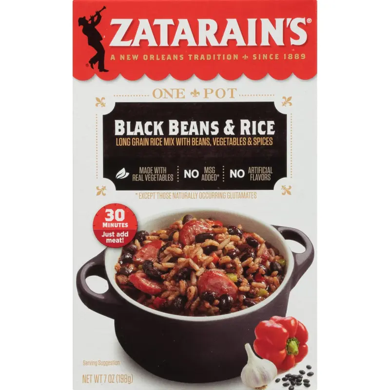 Zatarain's Black Beans & Rice Dinner Mix, 7 oz