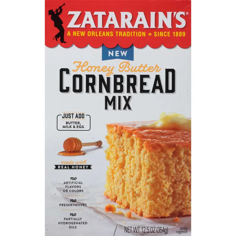 Zatarain's Honey Butter Cornbread Mix, 12.5 oz