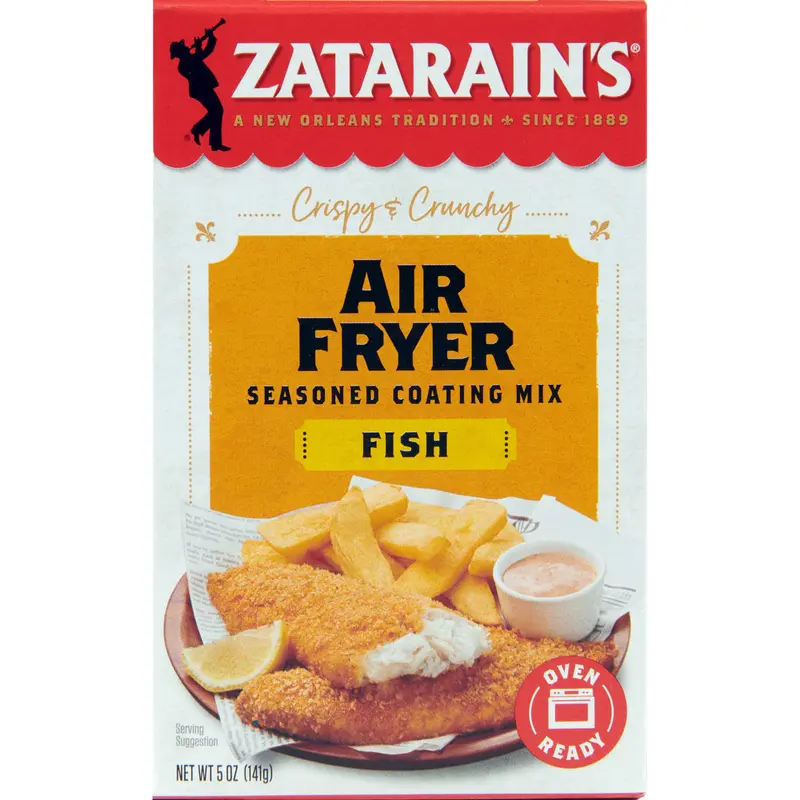 Zatarain's Fish Air Fryer Seasoned Coating, 5 oz