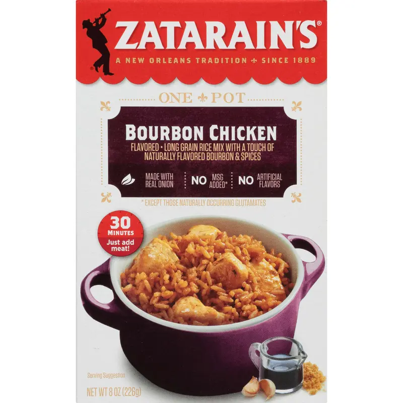 Zatarain's Bourbon Chicken Flavored Rice, 8 oz