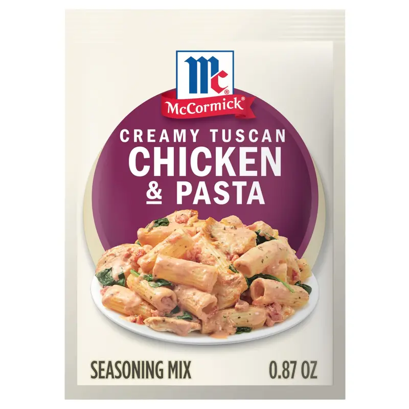McCormick Creamy Tuscan Chicken & Pasta Seasoning Mix, 0.87 oz (6-Pack)