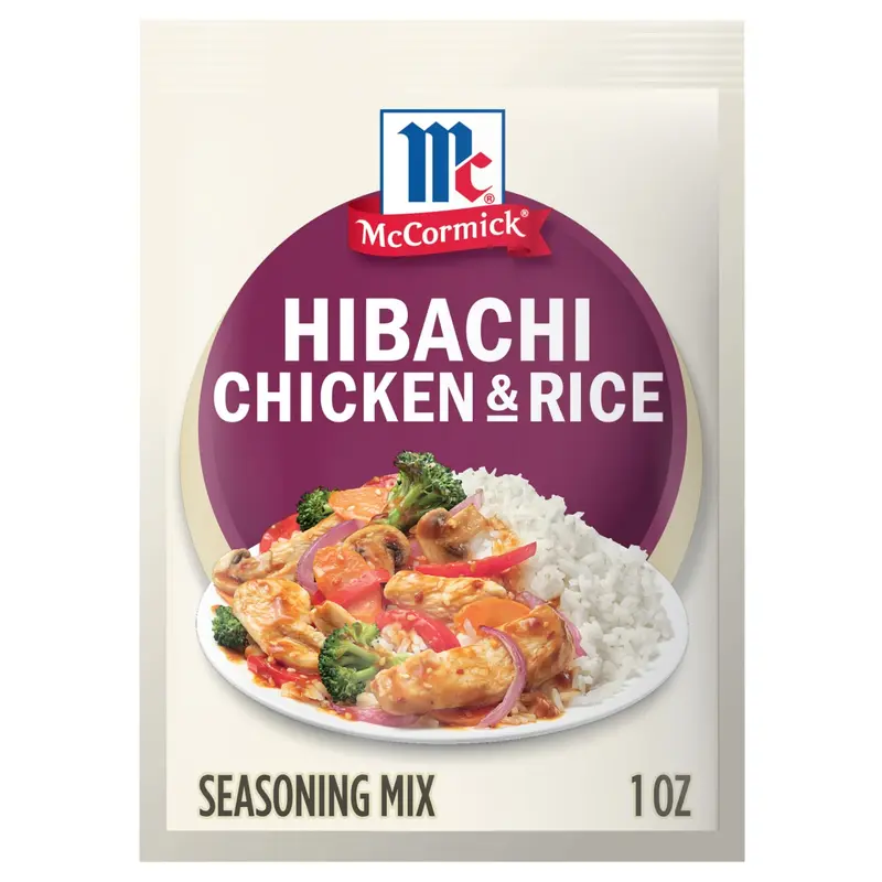 McCormick Hibachi Chicken & Rice Seasoning Mix, 1.0 oz (6-Pack)