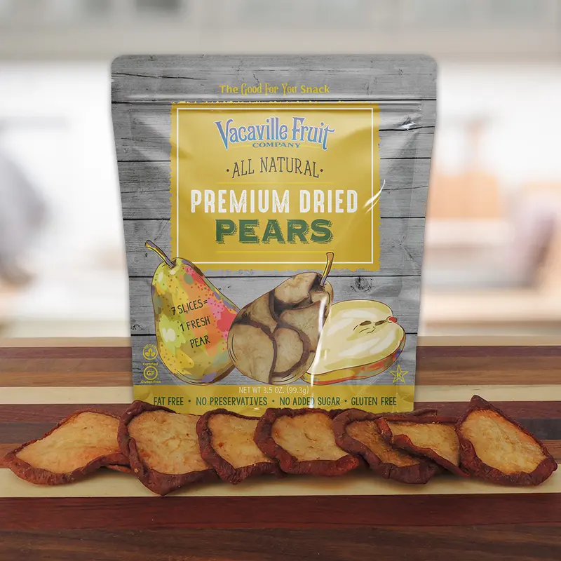 All Natural Premium Dried Pears 3.5 oz Bag