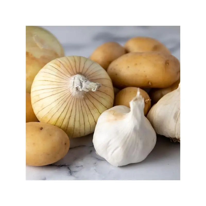 Garlic, Onions and Potatoes