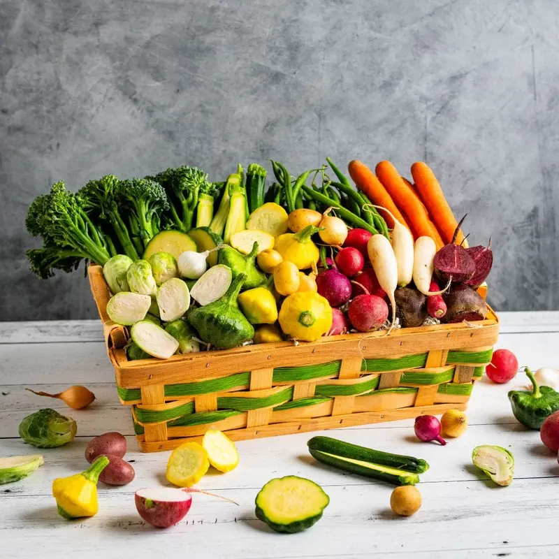 Baby Vegetables Basket