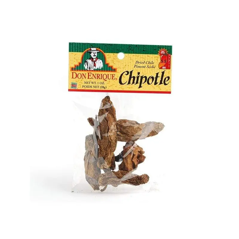 Dried Chipotle Peppers (Chile Chipotle - Don Enrique Brand)