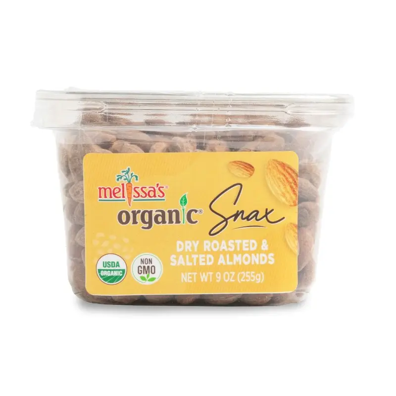 Organic Snax Dry Roasted & Salted Almonds