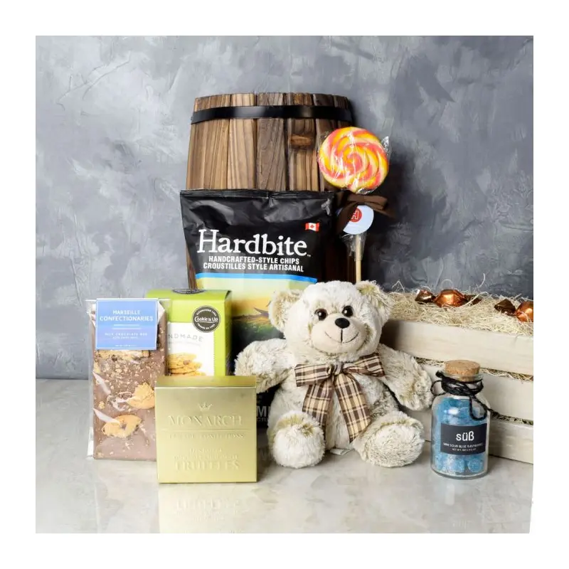 Cuddly Bear Snack Gift Crate