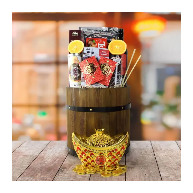 Everlasting Fortune & Festive Wishes Gift Basket