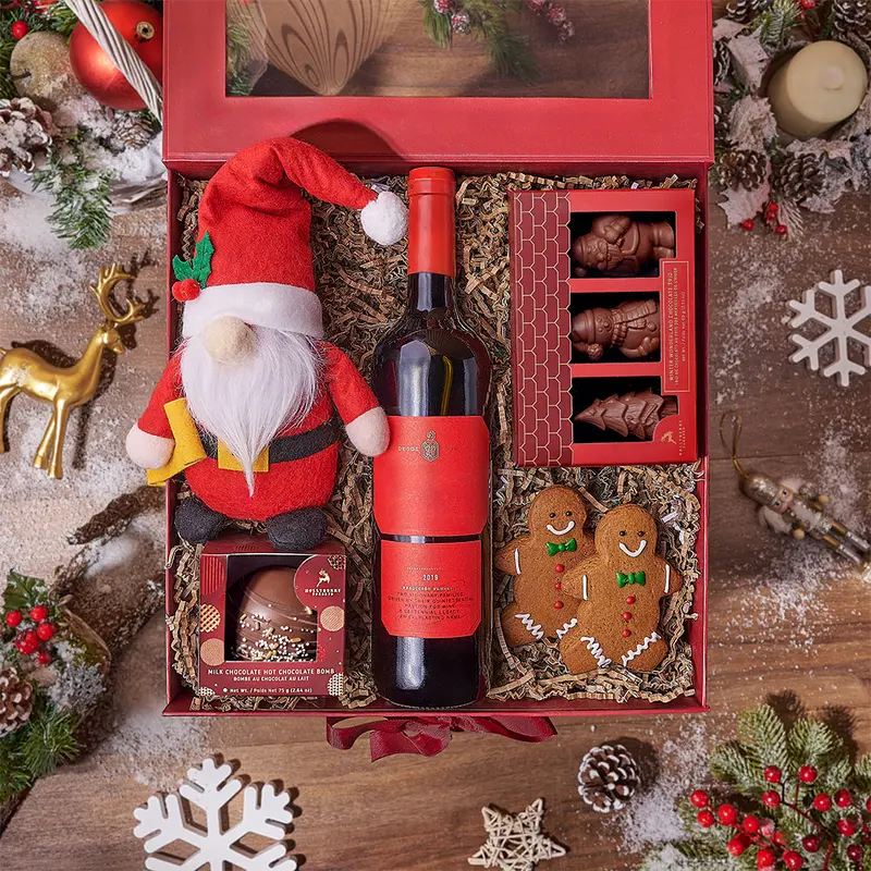 Gingerbread Man & Wine Gift Set