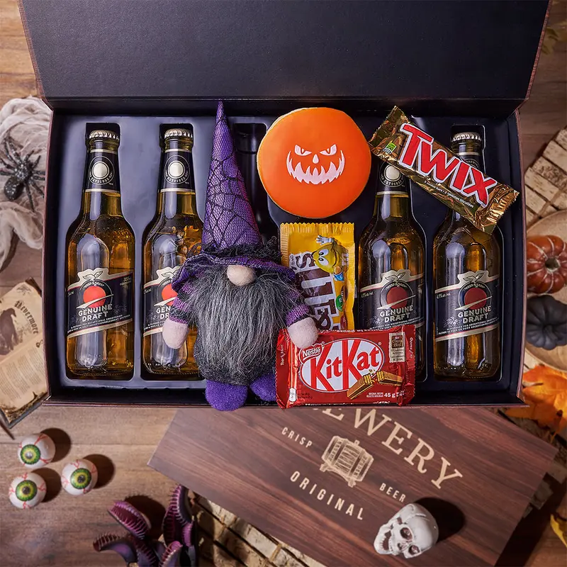 Halloween Candy & Beer Gift