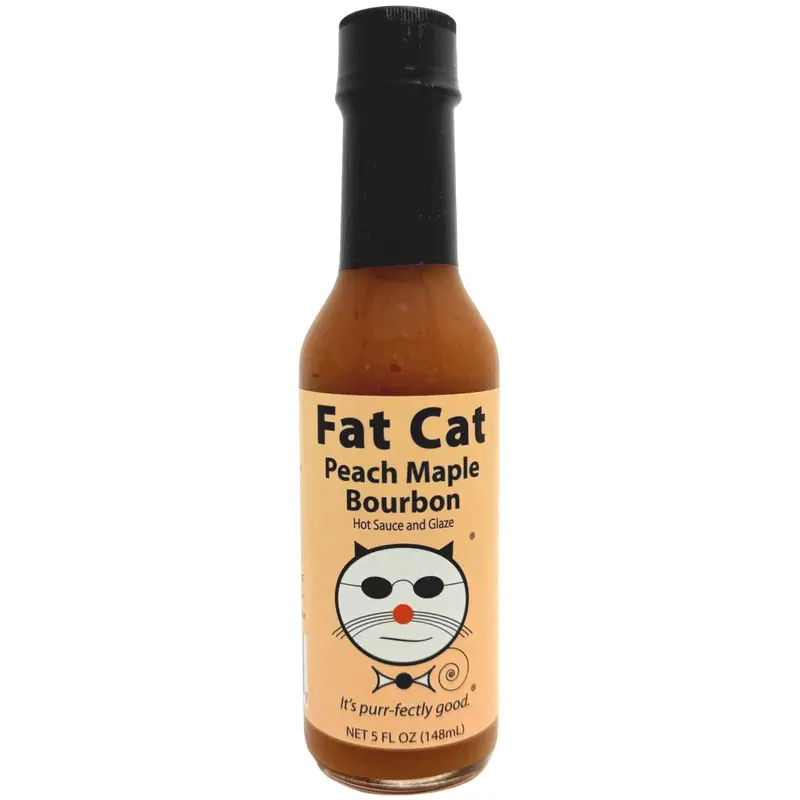 Fat Cat Peach Maple Bourbon Hot Sauce