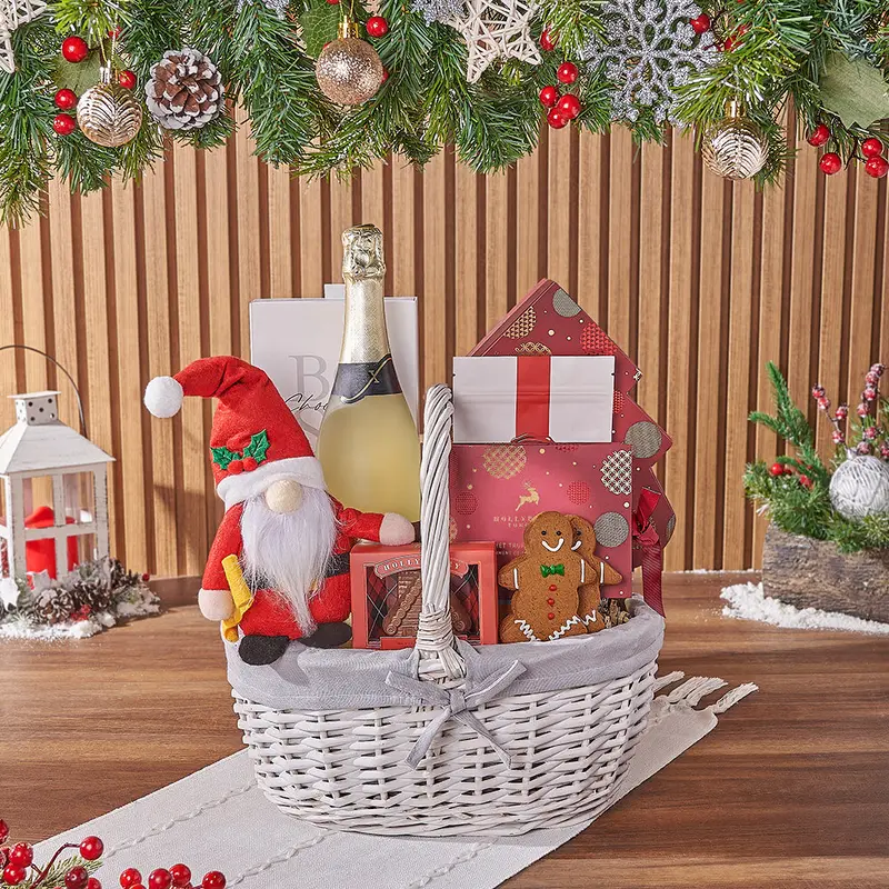 Santas Bounty with Champagne