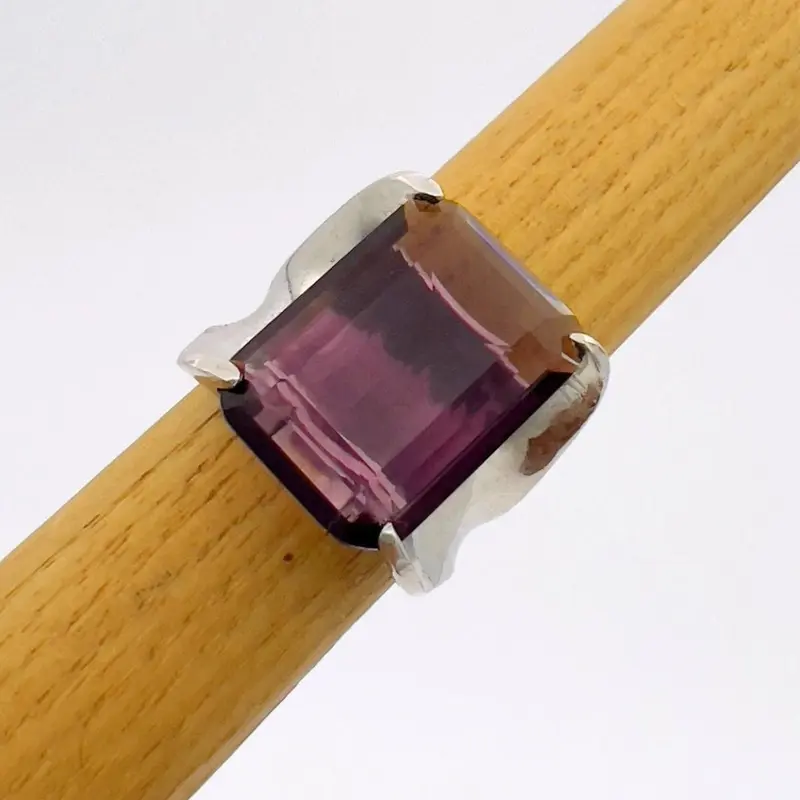 Women's Genuine Amethyst Stacking Ring