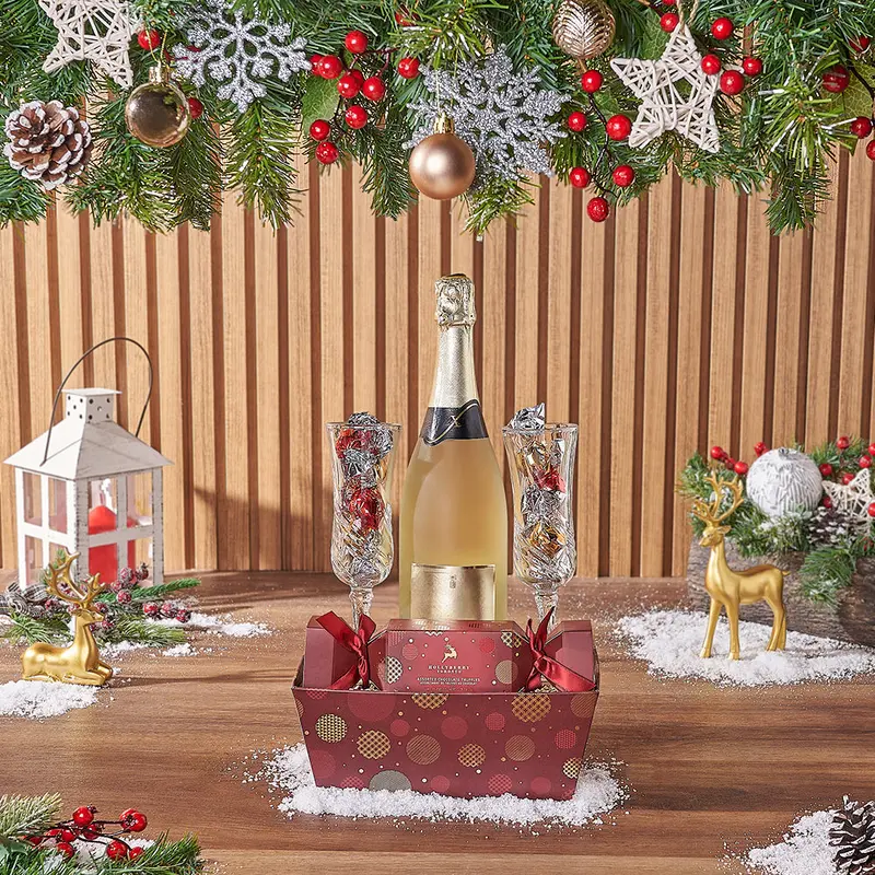 Festive Truffles & Champagne Set