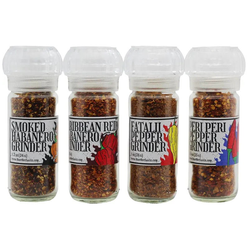 Fiery Hot Pepper Grinder Gift Set