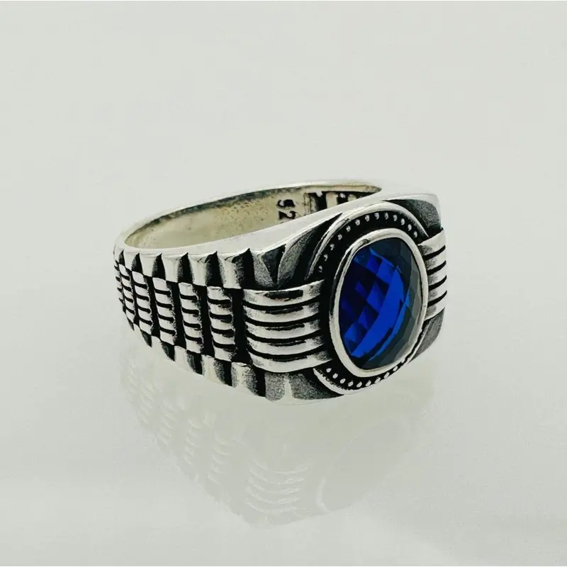 Men's Red Garnet Ring